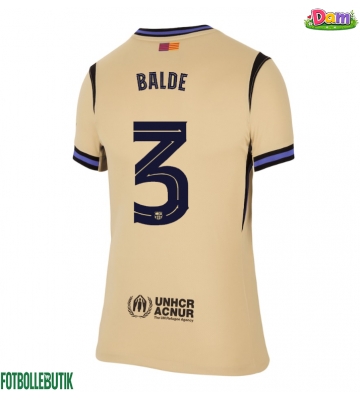 Barcelona Alejandro Balde #3 Bortatröja Kvinnor 2025-26 Kortärmad